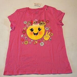 The Children's Place Pink Emoji Kids T-Shirt
